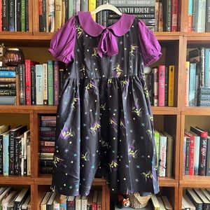 Unique Vintage Bat Witch Halloween Dress
